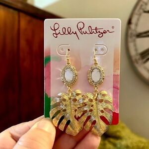 Lilly Pulitzer Gold Crystal Stud Earrings